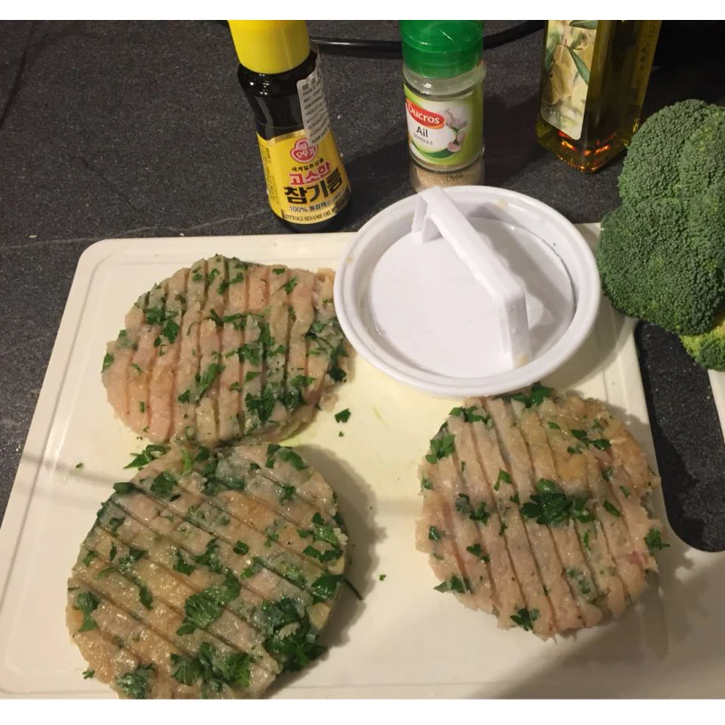 1 шт. Пластиковая форма для гамбургера мясного рулета прессы гамбургеров