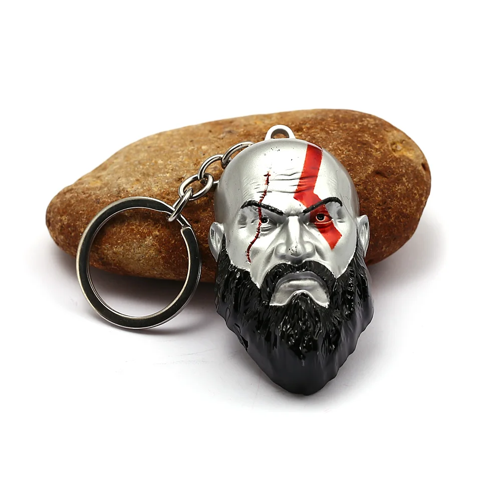 God of War брелок 3D Kratos Blades Chaos металлический для ключей llaveros Брелок Chaveiro ювелирные