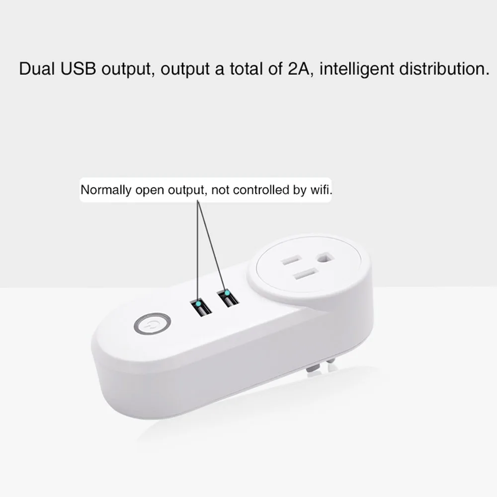 Умная розетка Ewelink с 2 мя USB портами и поддержкой Wi Fi|Комплекты умного дома| |