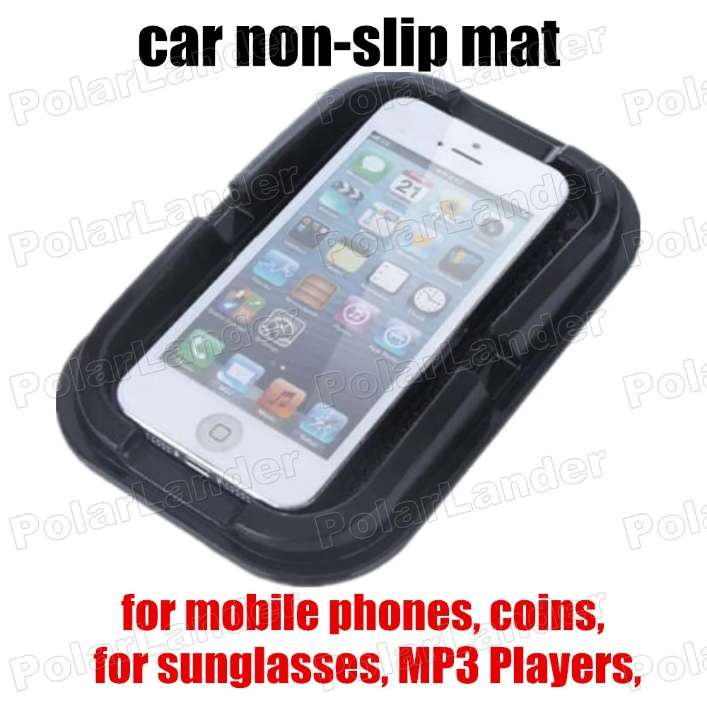 Черный коврик для автомобиля Противоскользящий DashAnti нескользящий GPS гаджетов