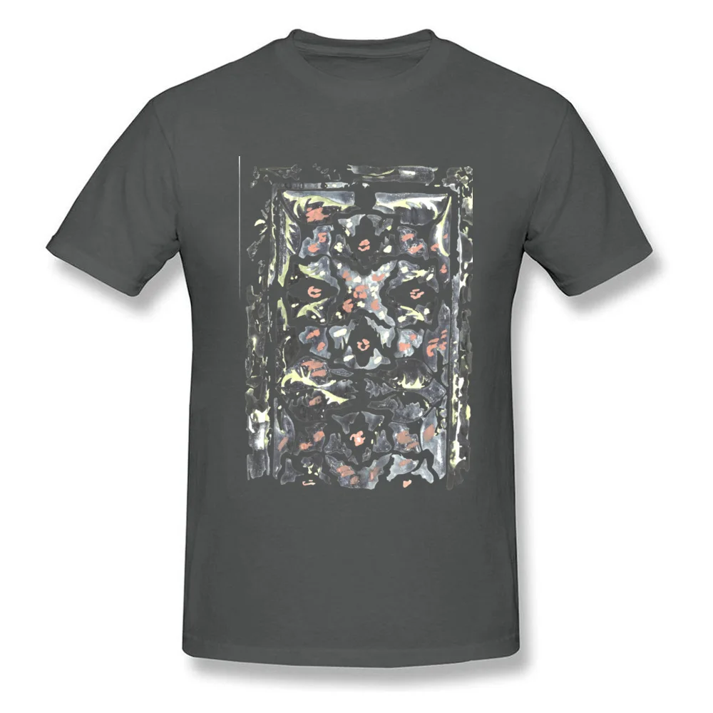 Мужская футболка с изображением зеркала в сад необычная из хлопка абстрактным