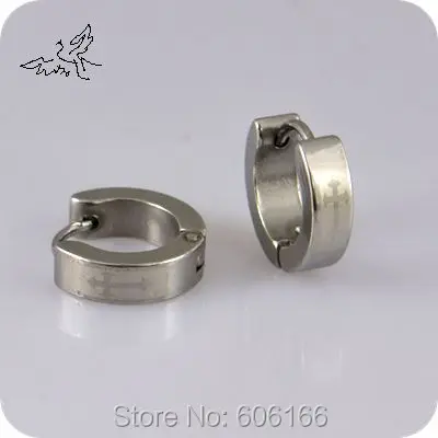 Римский крест из нержавеющей стали модные серьги-кольца религиозная бижутерия |