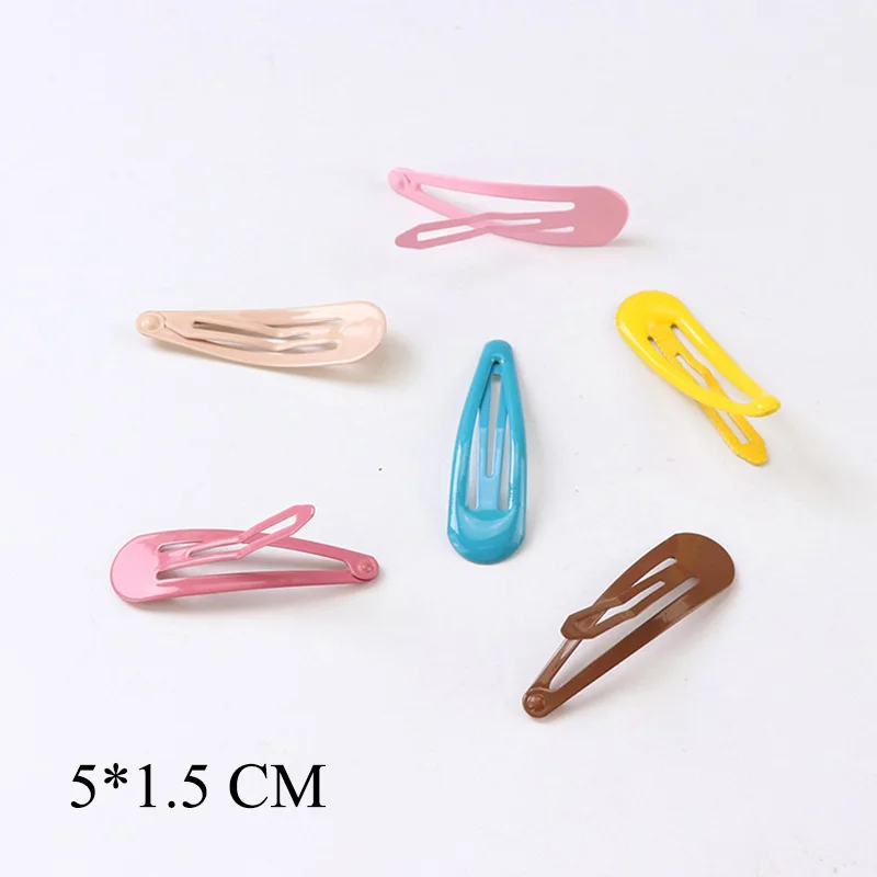 40 шт./лот хорошее качество милая заколка для волос девочек цветная розовая