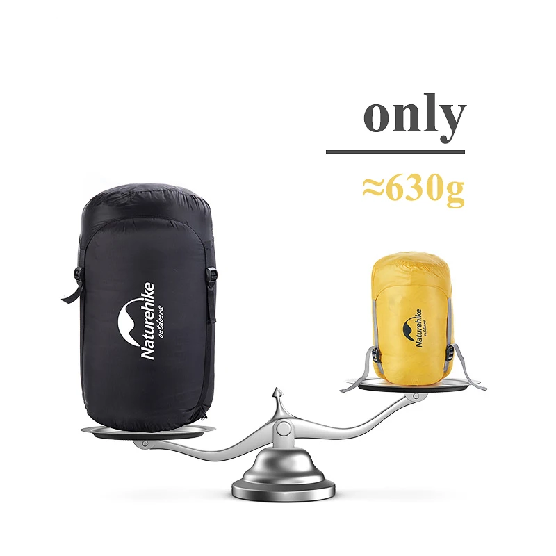 Ультралегкий теплый спальный мешок Naturehike белый гусиный пух спальные мешки для