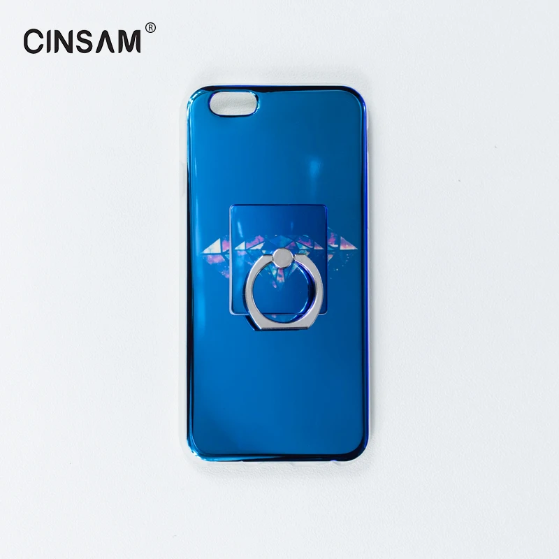 Cinsam Чехол Для iPhone 7 синий Луч Света С Кольцом Держатель Мягкие TPU Задняя Крышка для
