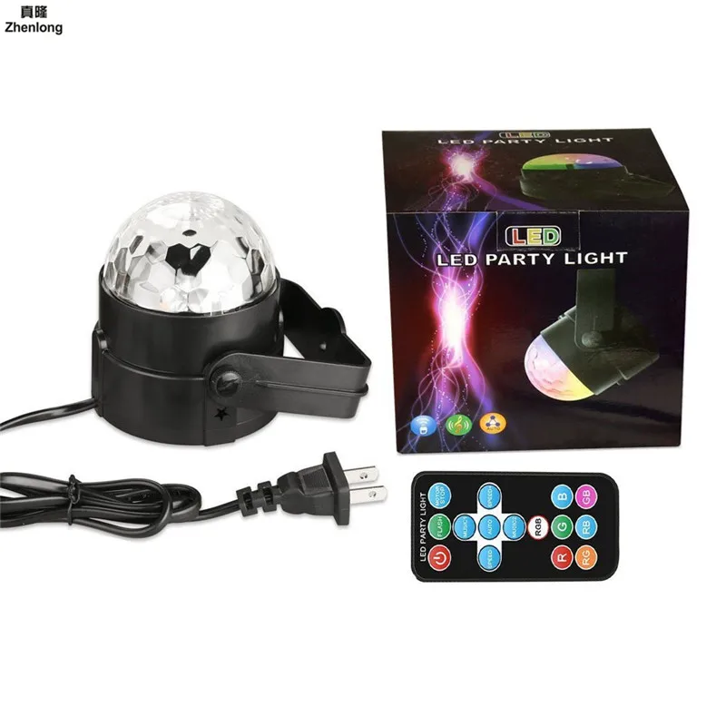 7 цветов DJ диско шар Lumiere 5 Вт Активизированный голосом лазерный проектор RGB