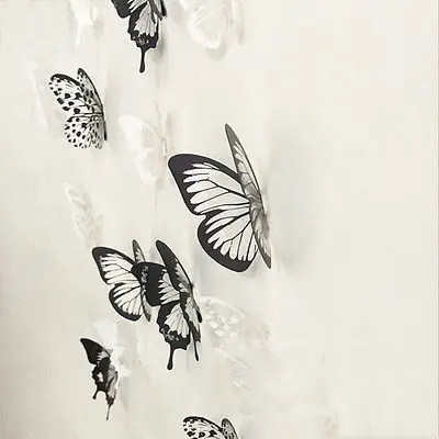 18Pcs 3D Butterflies DIY PVC Art Wall Sticker Creative Design Fairy Decals Kds Room Party Decoration Kitchen Fridge Magnet Decal | Дом и сад