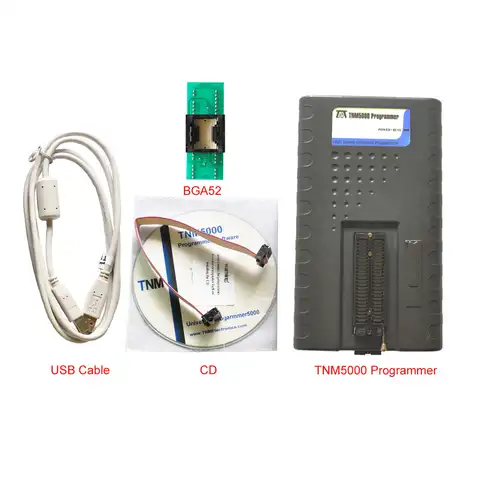 Программатор TNM5000 USB ISP EPROM, записывающее устройство + разъем BGA52, для флэш-памяти, EEPROM, микроконтроллера, PLD,FPGA,ISP, ноутбука/ноутбука