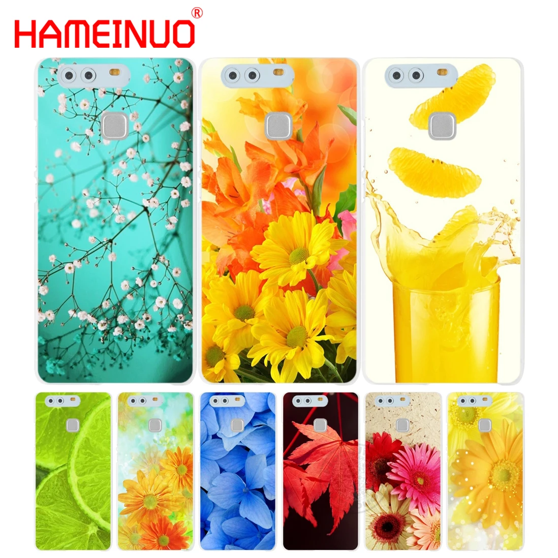 HAMEINUO Тонкий чехол для телефона с рисунком цветка huawei Ascend P7 P8 P9 P10 lite plus G8 G7 honor 5C