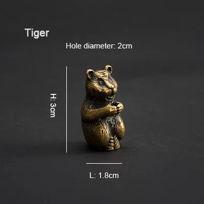 Tiger A PINNY Металл Китайский Зодиак благовония держатель Мини 12 животных палка сплав благовония база украшения дома аксессуары Металлические ремесла - Цвет: Tiger A