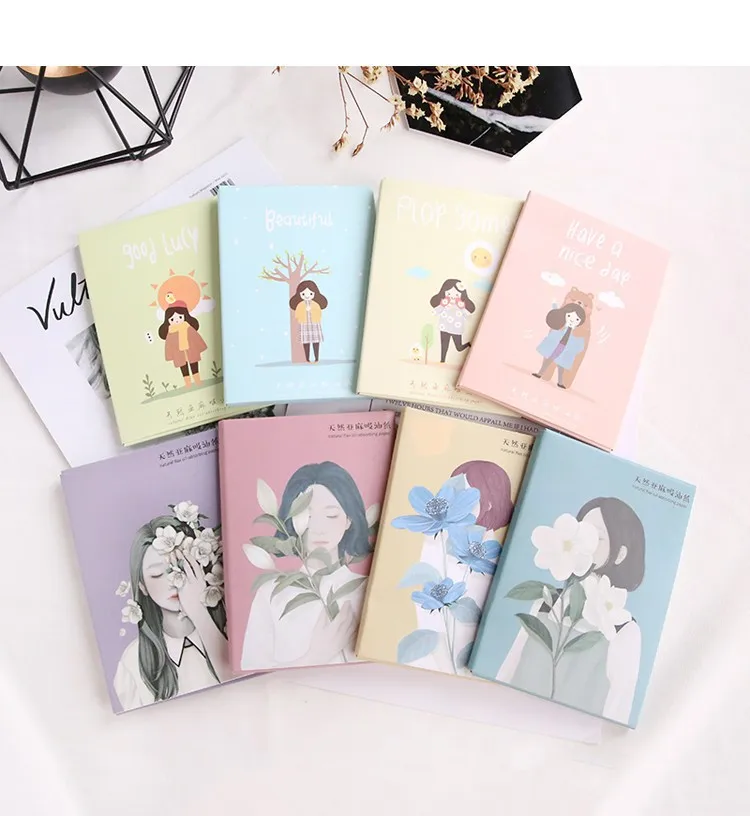 50sheets/pack Absorbent Paper Oil Control Wipes Makeup Cleansing Summer Blotting Facial Oil Shrink Pore Face Cleaning Tool