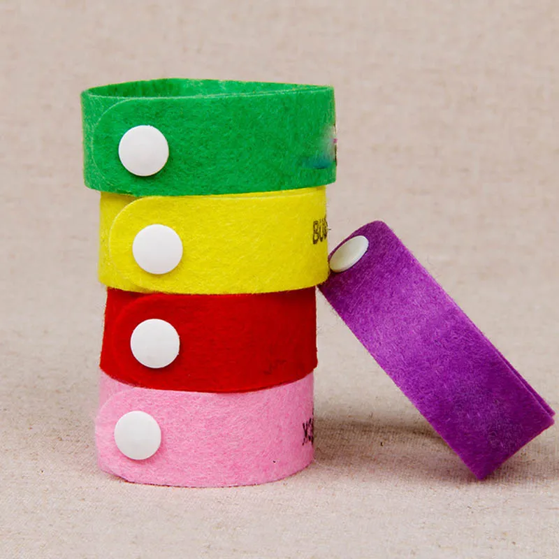 10 PCS Mosquito Repellent Bracelet Hand Strap Fabric Wrist Pest Control Repeller For Baby Adult Random Color | Дом и сад