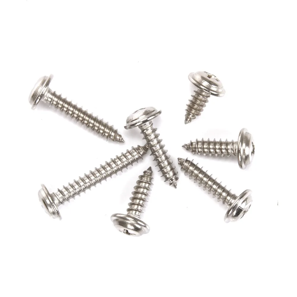 

M3 M4 M5 304 Винты с круглой головкой из нержавеющей стали с крестообразным наконечником и самонарезающим винтом 6-30 мм 500 шт. на выбор