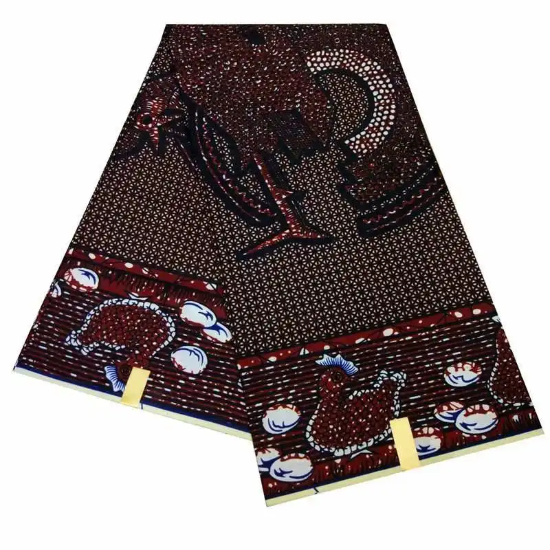 

100% Polyester Wax Prints Fabric Ankara Wax print fabric High Quality 6 yards African wax print Fabric for Party