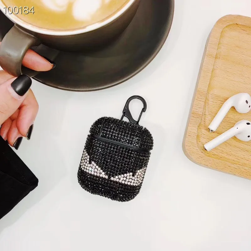 Для Airpods крышка Apple Беспроводная bluetooth-гарнитура зарядная крышка Защитная, крышка с поверхностью из горного хрусталя пластиковые материалы