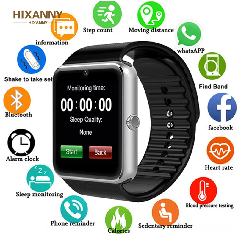 DZ09 Bluetooth Смарт часы для мужчин Smartwatch Android телефонный звонок Relogio 2G GSM SIM TF карта