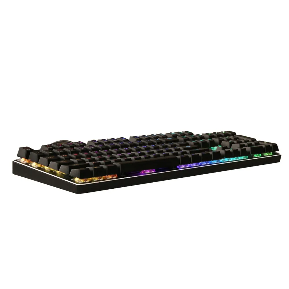 Белый механическая клавиатура RGB светодио дный подсветкой anti ореолы N Key Rollover