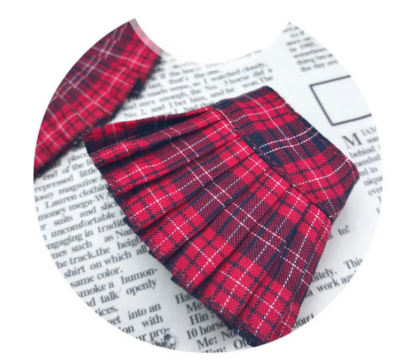 B260 Blyth Doll clothes gift 1/6 dolls Accessories handmade High-waisted plaid skirt 1pcs | Игрушки и хобби