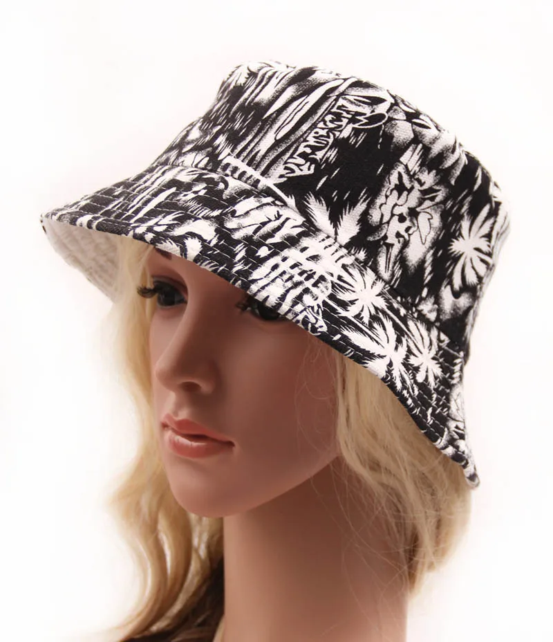 Модная женская широкая шляпа от солнца в богемном стиле с цветочным принтом