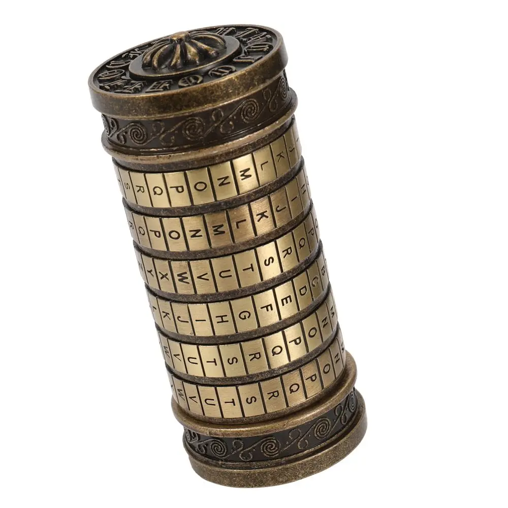 День рождения Валентина Подарочная коробка цилиндр Lockbox да Винчи код Алфавит