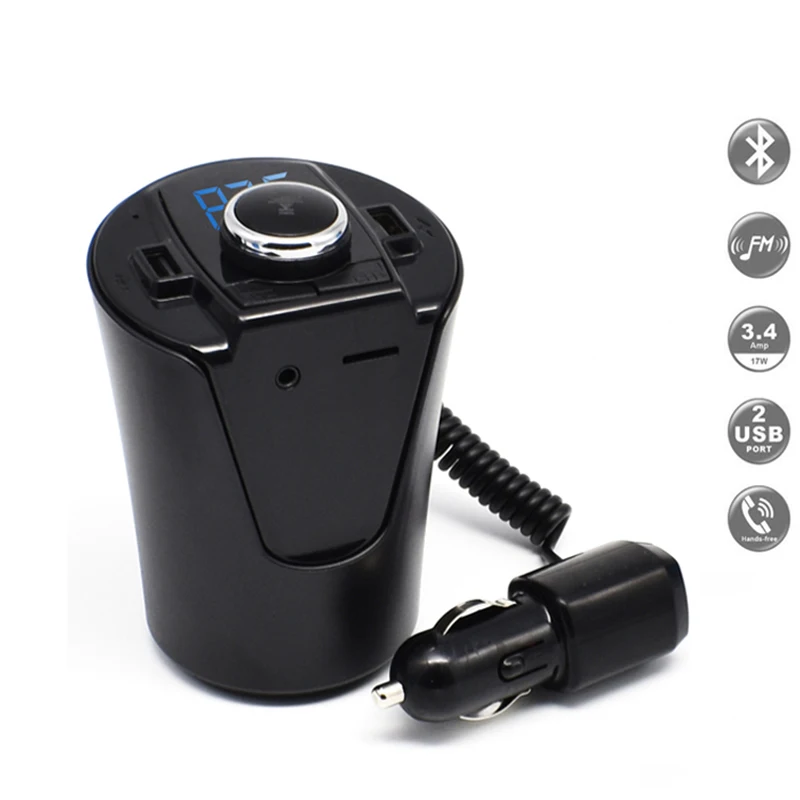Автомобильный комплект громкой связи Bluetooth FM-передатчик mp3-плеер зарядное