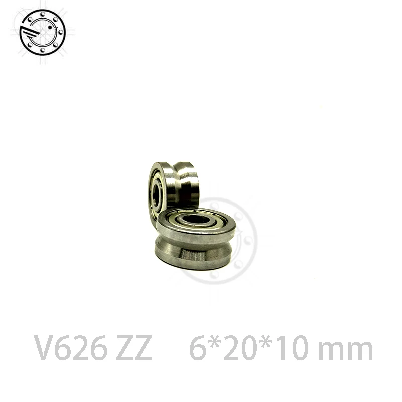 Бесплатная доставка 10 шт. V626ZZ V62010 V шаровой подшипник 6x20x10 мм роликовый с канавкой