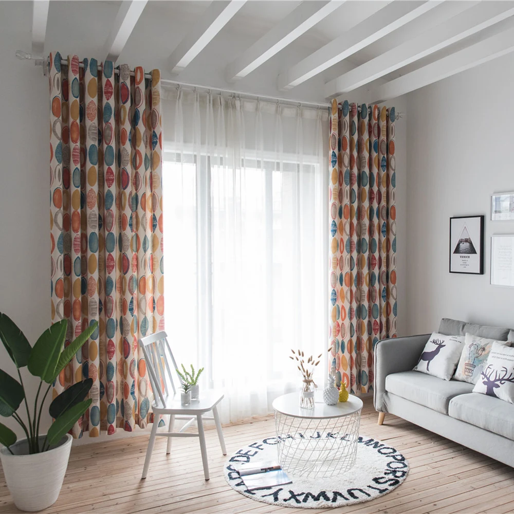 Модные Простые Декоративные занавески для гостиной спальни балкона кухни окна