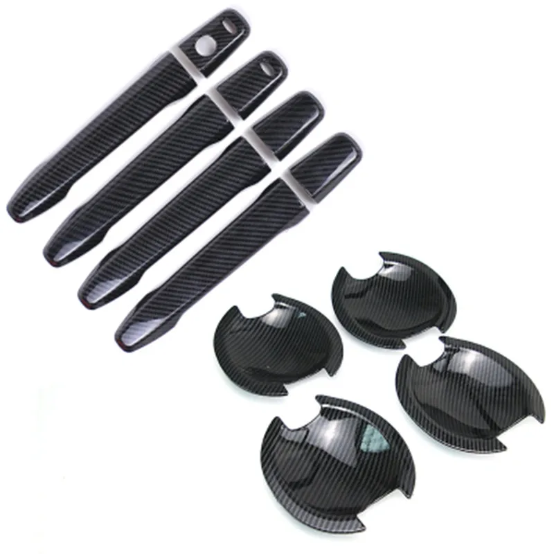 high quality ABS Door handle Protective covering Cover Trim for Mitsubishi Lancer/Lancer X/Lancer Evo 2010- Car styling