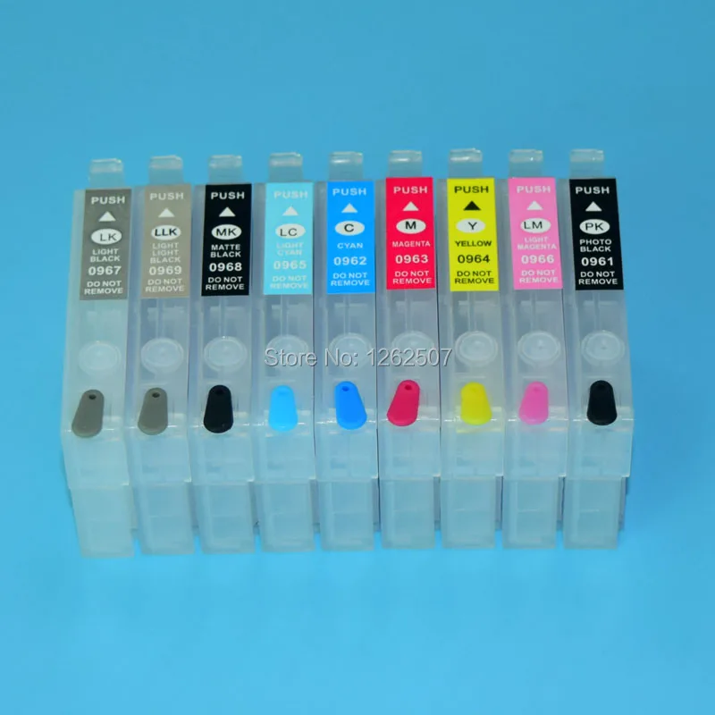 Для печатающей головки Epson Stylus photo R2880 Refillable патрон чернил для принтера T0961 T0969