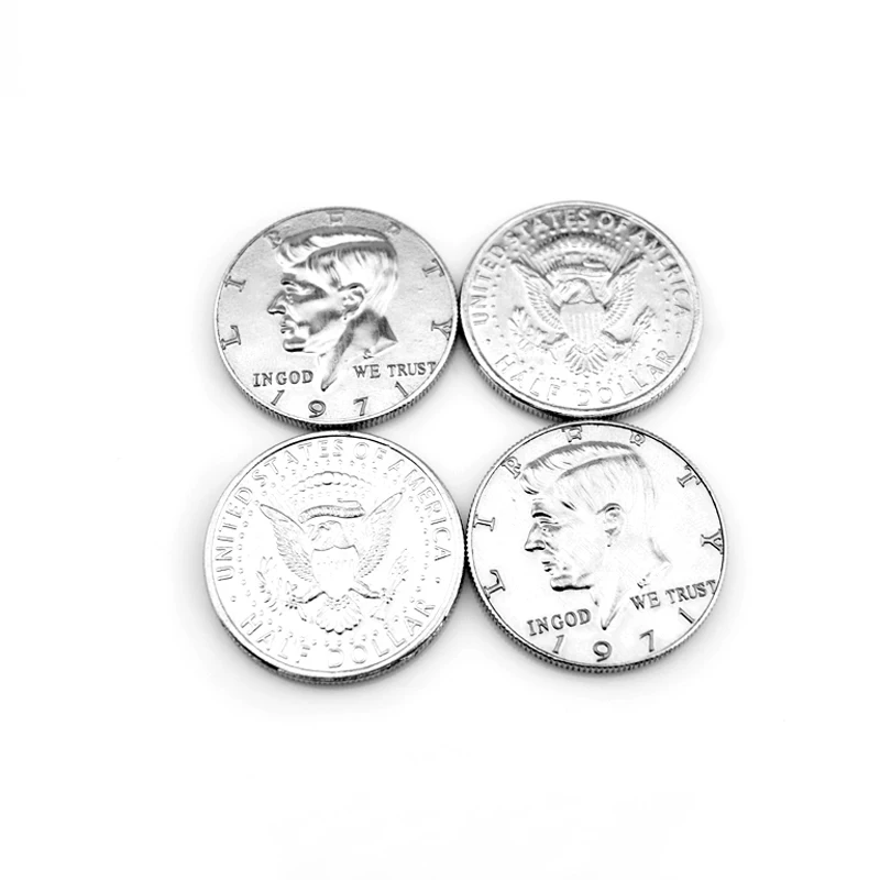 

Half Dollar Coins Magic Tricks Accessory Normal Coin without Instruction