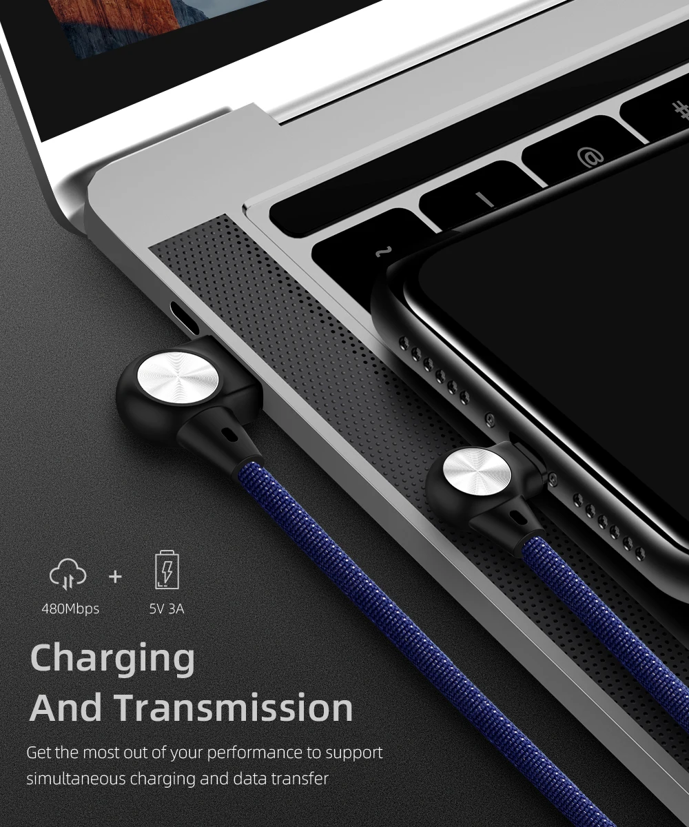 L-образный USB C Micro USB кабель 3A нейлон Быстрая зарядка USB кабель для передачи данных для huawei samsung Xiaomi Redmi мобильный телефон usb зарядный шнур