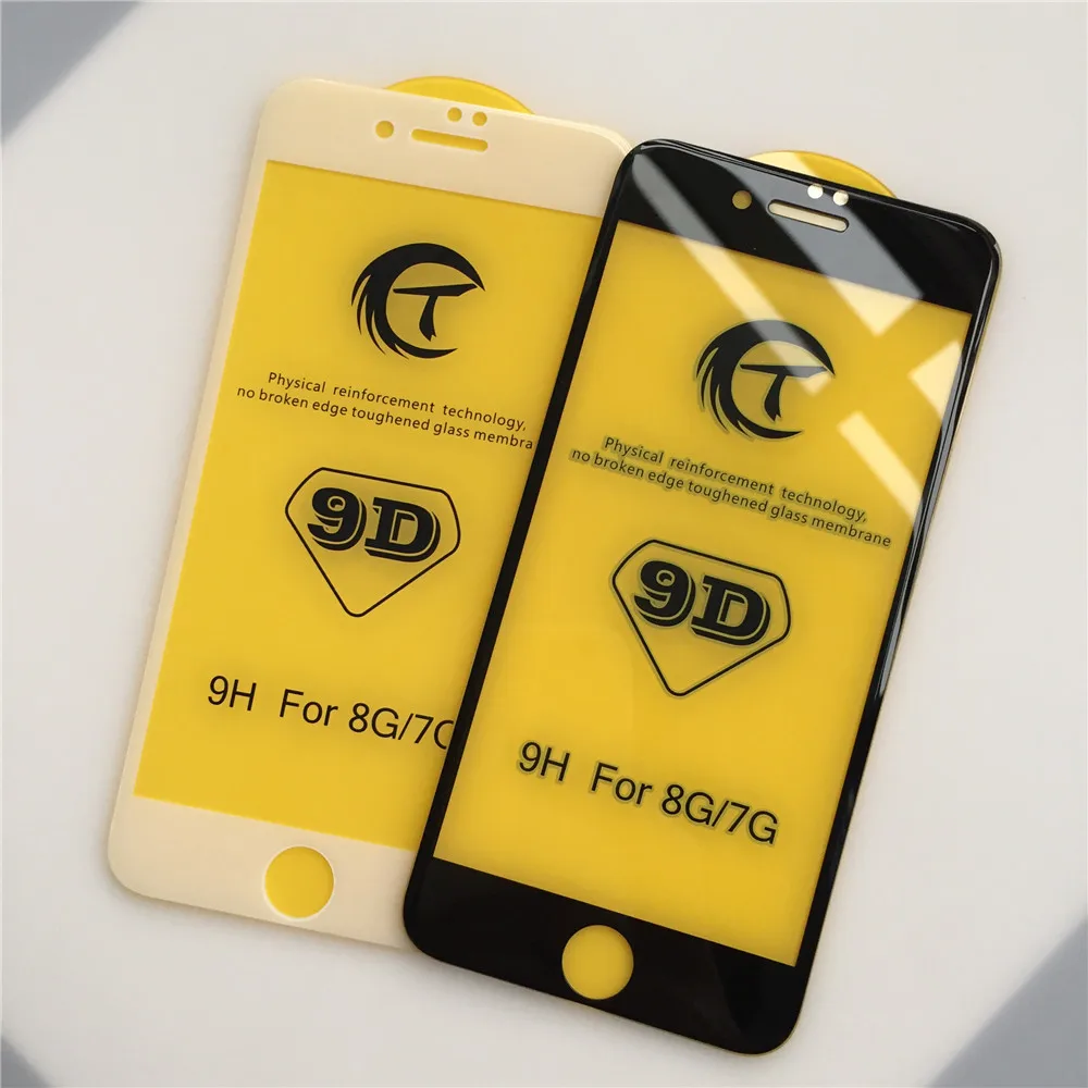 SZYSGD Премиум протектор экрана для iPhone 7 8 X XS5D полное покрытие из закаленного стекла для iPhone XS Max XR 9D Настоящее Закаленное стекло пленка