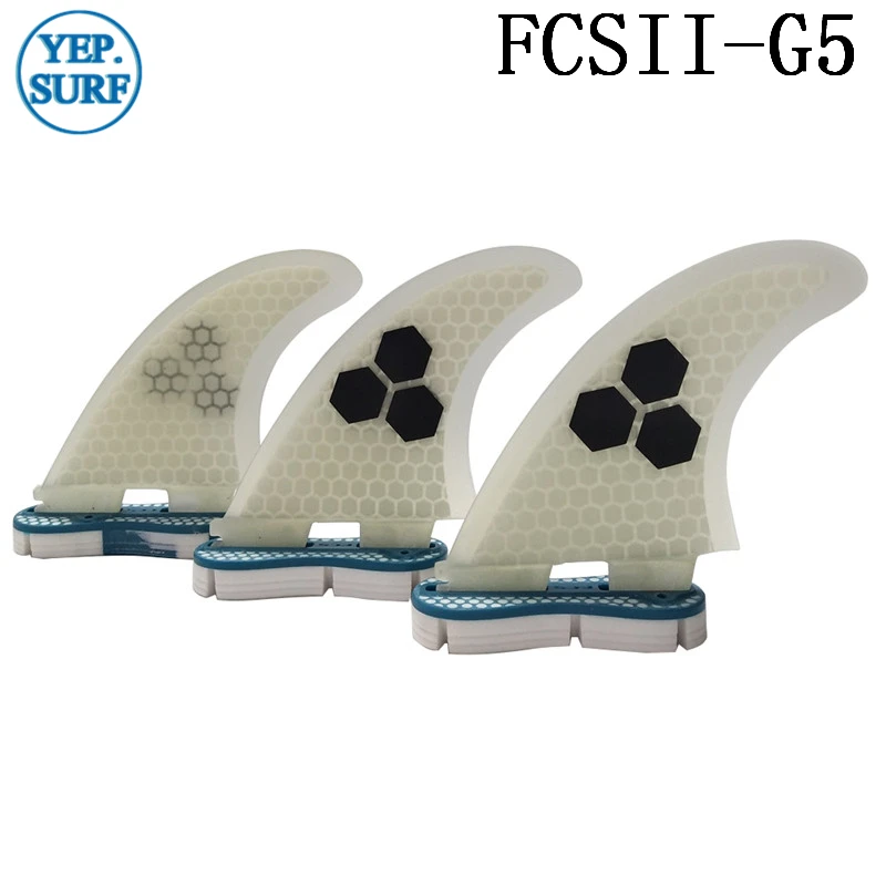 

Surf Fins FCS2 G5 Fin Honeycomb Surfboard Fin White color surfing fin Quilhas thruster surf accessories