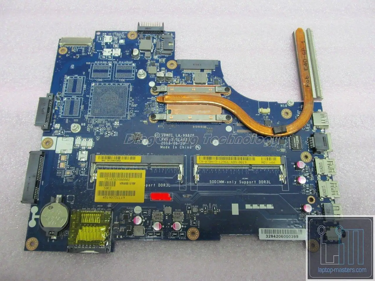 Материнская плата для ноутбука dell inspiron 15R 3521 5521 LA 9982P CN 0RD7JC I7 3537U CPU HM65