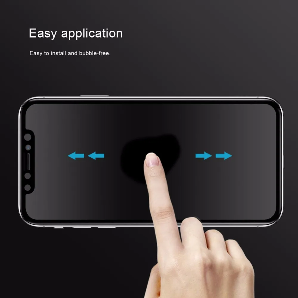 Антибликовое стекло для iphone X XS, NILLKIN, анти-писк, полное покрытие, закаленное стекло, Защита экрана для Apple iphone X S