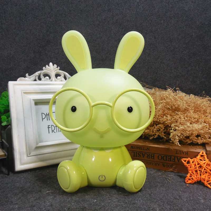 Милый светодиодный ночник с кроликом для детей детская комната USB Рождественский