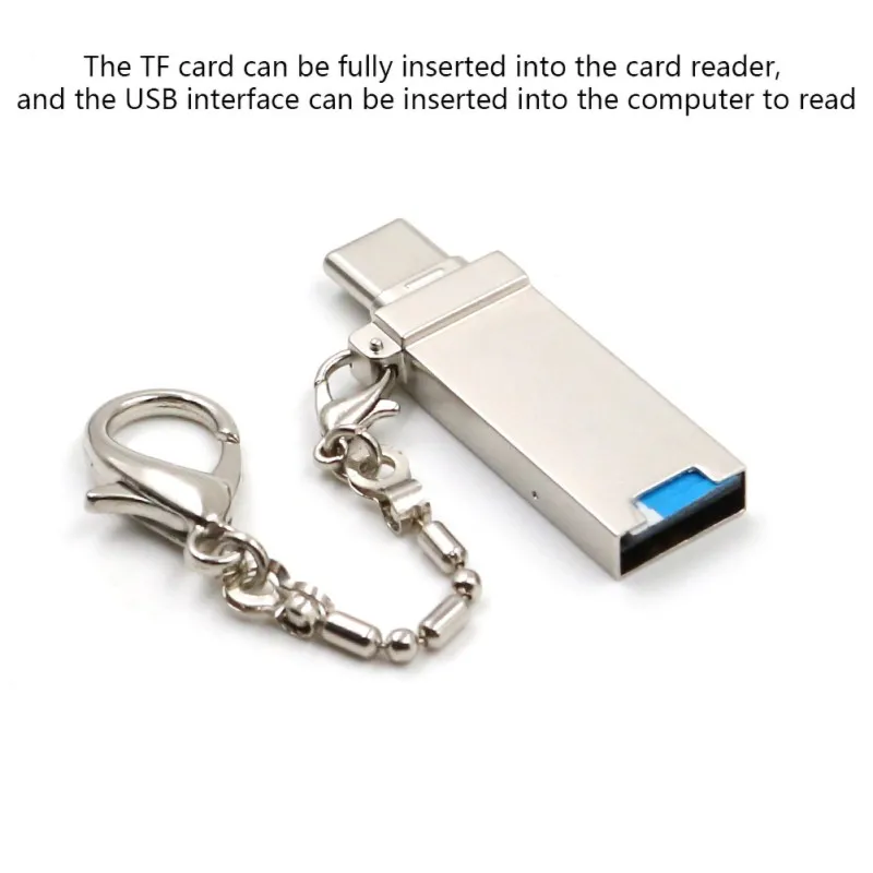Usb 3,1 type C Алюминиевый Otg телефон мульти карта памяти ридер адаптер кардридер для Micro Sd/tf Microsd компьютер ноутбук