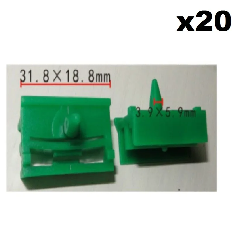 

20pcs Rocker Panel Door Sill Moulding Clips Fasteners 51718184574 For BMW:E36 E46 E90 e91 3 Series