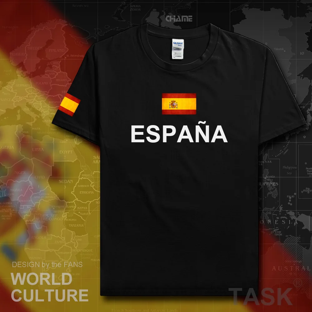 Футболка мужская с надписью Kingdom of Spain 2017 хлопок|t-shirt cotton|cotton t-shirtt-shirt fitness |