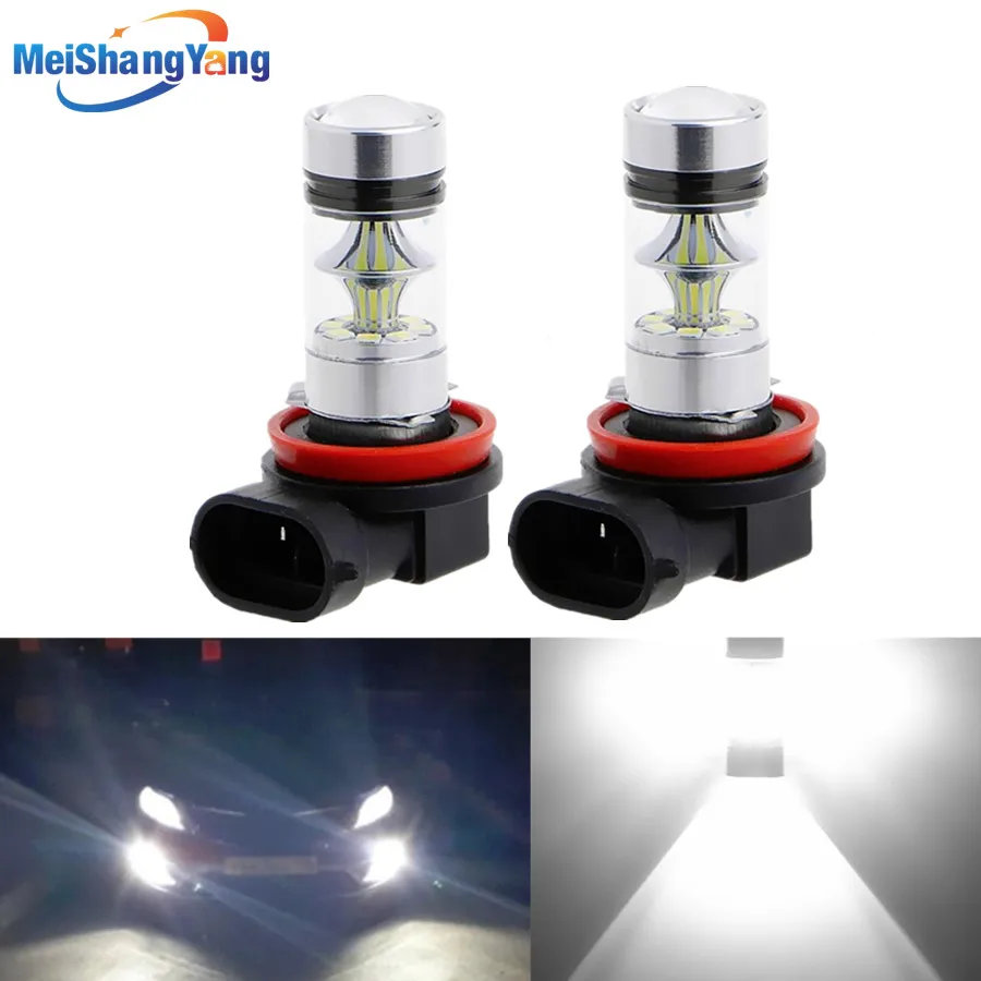 2 шт. белые светодиодные лампы H8 H11 высокой мощности 100 Вт|car light source|h11 100wh8 h11 |