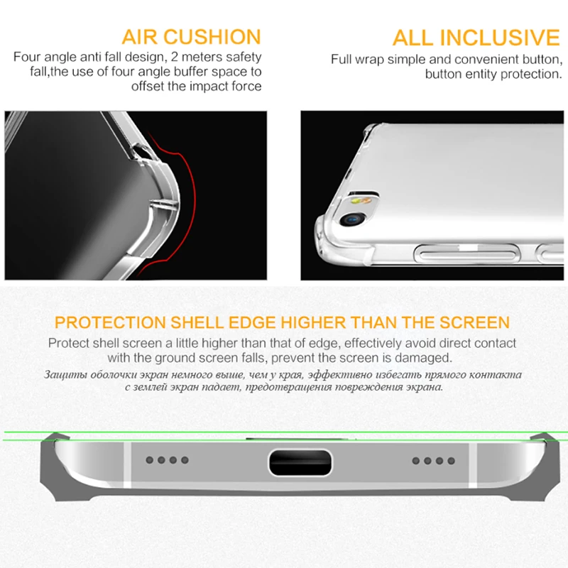 PZOZ for xiaomi mi 5x 5c 5s plus case A1 bumper silicone cover 360 accessories Xiaomi mi5x mi5s 5 c s pro soft |