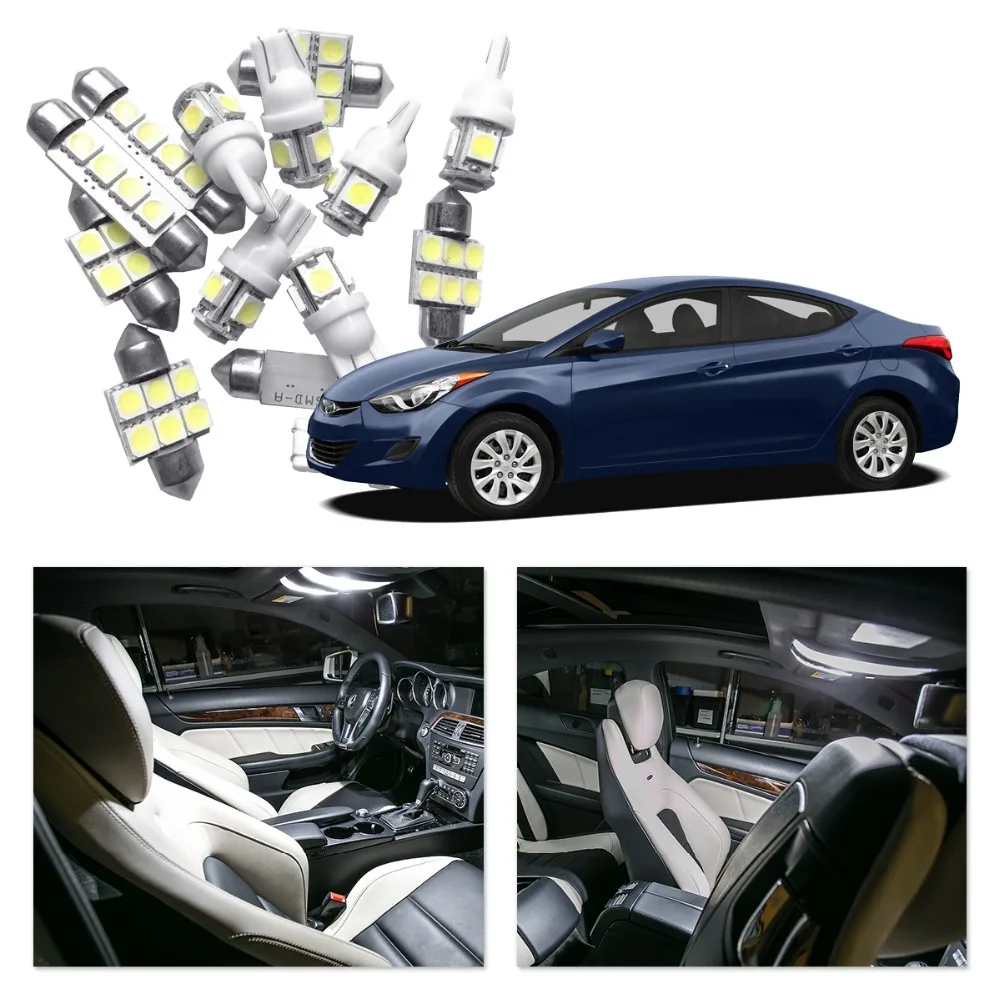 JGAUT для 2011 2015 Hyundai Elantra Белый Красный Синий Автомобильный светодиодный светильник