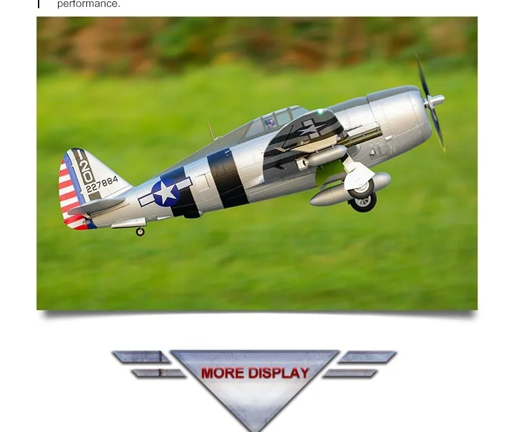 Радиоуправляемый самолет FMS 1500 мм 1,5 м P47 P-47 Razorback 6CH с втягиванием светодиодный 6S EPO PNP масштаб Gaint Big Warbird модель самолета