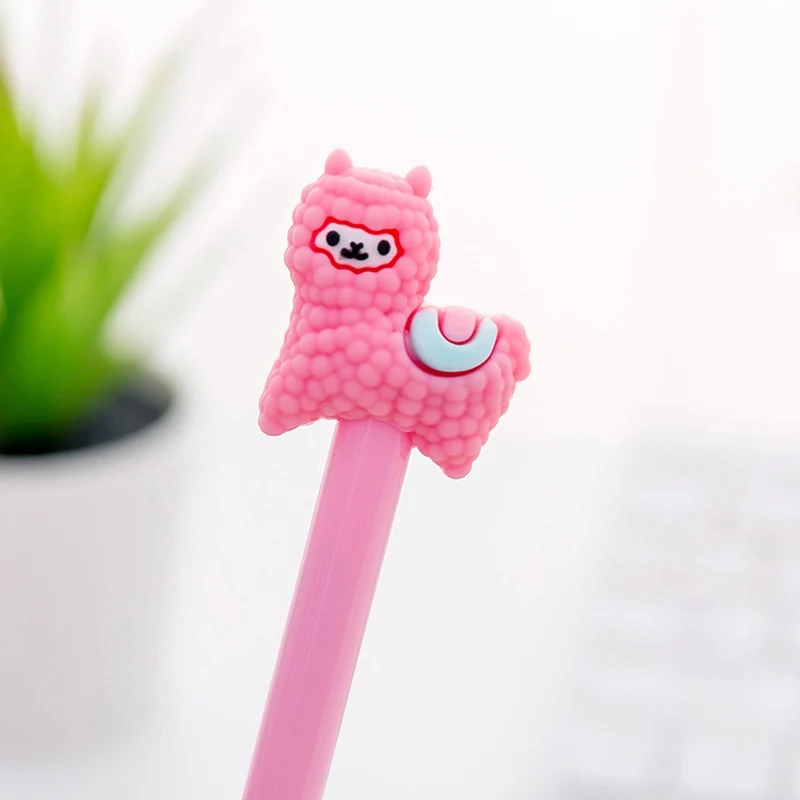 Милые чернила из альпаки гелевая ручка Kawaii офисные школьные принадлежности