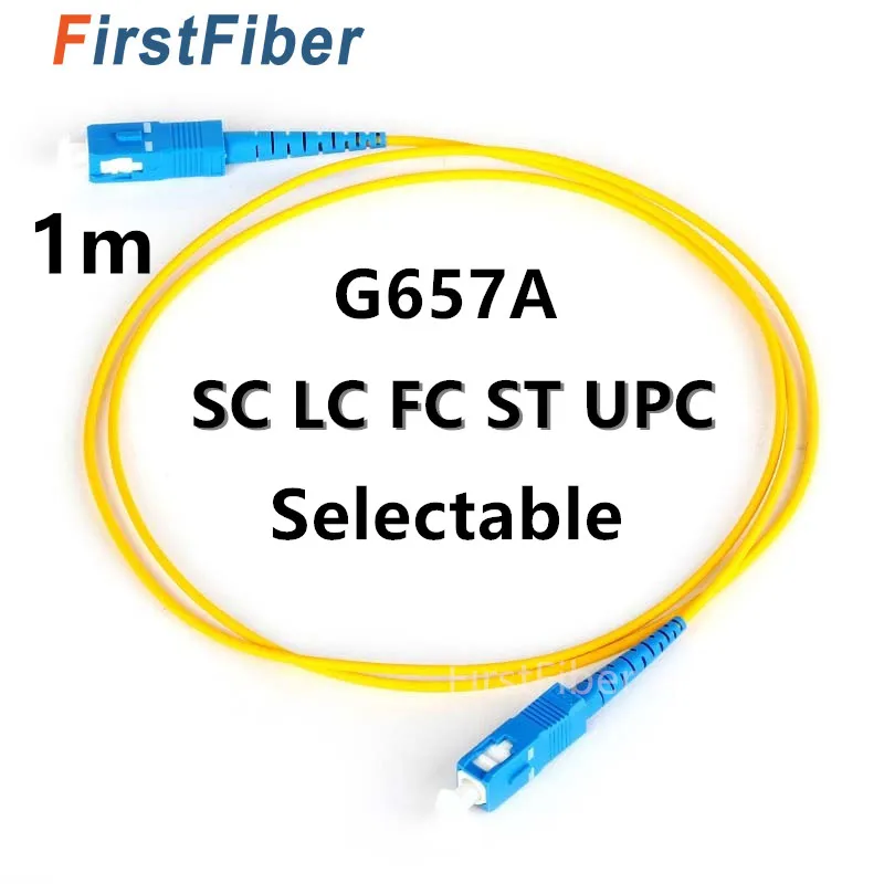 

Волоконный соединительный кабель FirstFiber 1m SC LC ST UPC к SC LC ST PC UPC, перемычка FC UPC, симплексный Соединительный шнур 2,0 мм G657 SM, нечувствительный изгиб