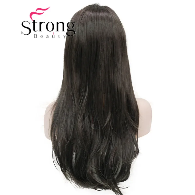 6 Chocolate brown StrongBeauty 2" синтетический парик длинные термостойкие большие волнистые волосы для женщин косплей парик светло-коричневый с выделенным - Цвет: 6 Chocolate brown