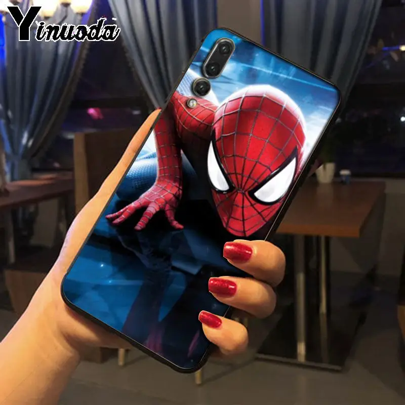 Yinuoda Marvel Мстители Герои ТПУ черный чехол для телефона huawei mate 10 lite p20lite nova 3i honor 8x funda