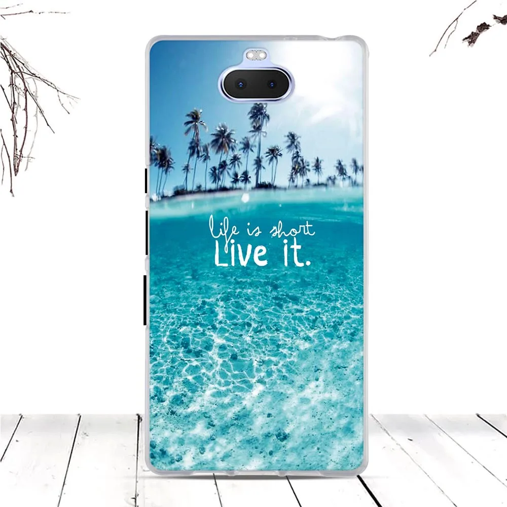 Мягкий силиконовый чехол из ТПУ для Sony Xperia 10 чехлы Coque Capas | Мобильные телефоны и