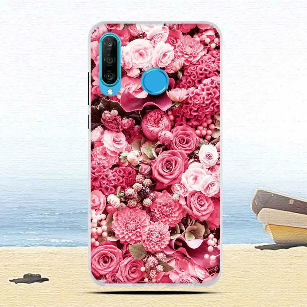 Силиконовый чехол для huawei P30 Lite, чехол, мягкий ТПУ бампер, милый рисунок кошки, задняя крышка для huawei P30 Lite, 6,2 дюймов, чехол для телефона
