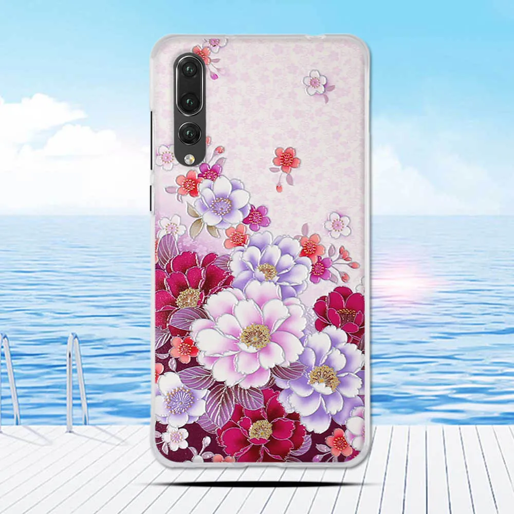 6 1 &quotдля Huawei P20 Pro Чехол плюс ТПУ Мягкий силиконовый чехол с принтом для